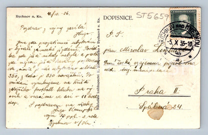 Postcard RYCHNOV NAD KNĚŽNOU (ST5659)