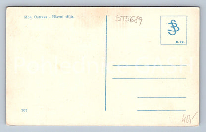 Postcard MORAVIAN OSTRAVA - MAIN STREET (ST5689)