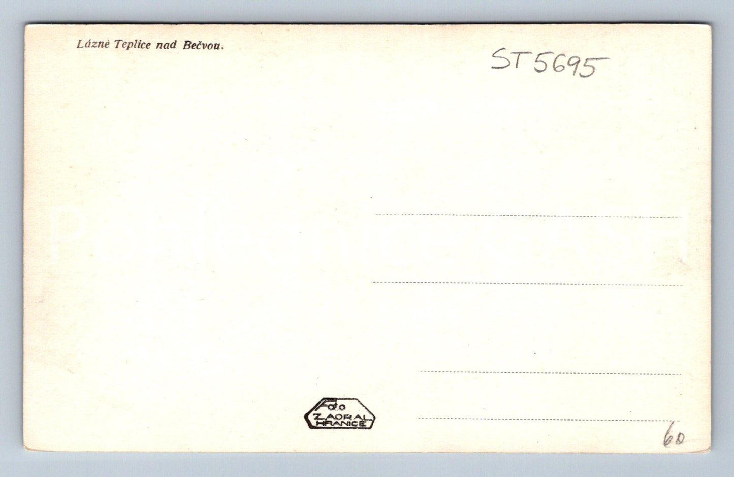 Postcard LÁZNĚ TEPLICE NAD BEČVOU (ST5695)