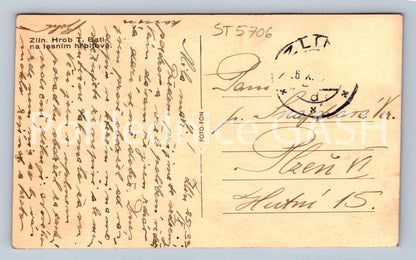 Postcard ZLÍN - GRAVE OF BAŤI REST, OUR GREAT TEACHER! (ST5706)