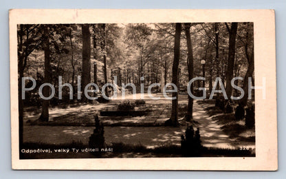 Postcard ZLÍN - GRAVE OF BAŤI REST, OUR GREAT TEACHER! (ST5706)