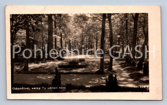 Postcard ZLÍN - GRAVE OF BAŤI REST, OUR GREAT TEACHER! (ST5706)