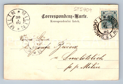 Postcard GREETINGS FROM PRAGUE (ST5709)