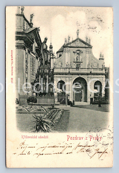 Postcard GREETINGS FROM PRAGUE (ST5709)