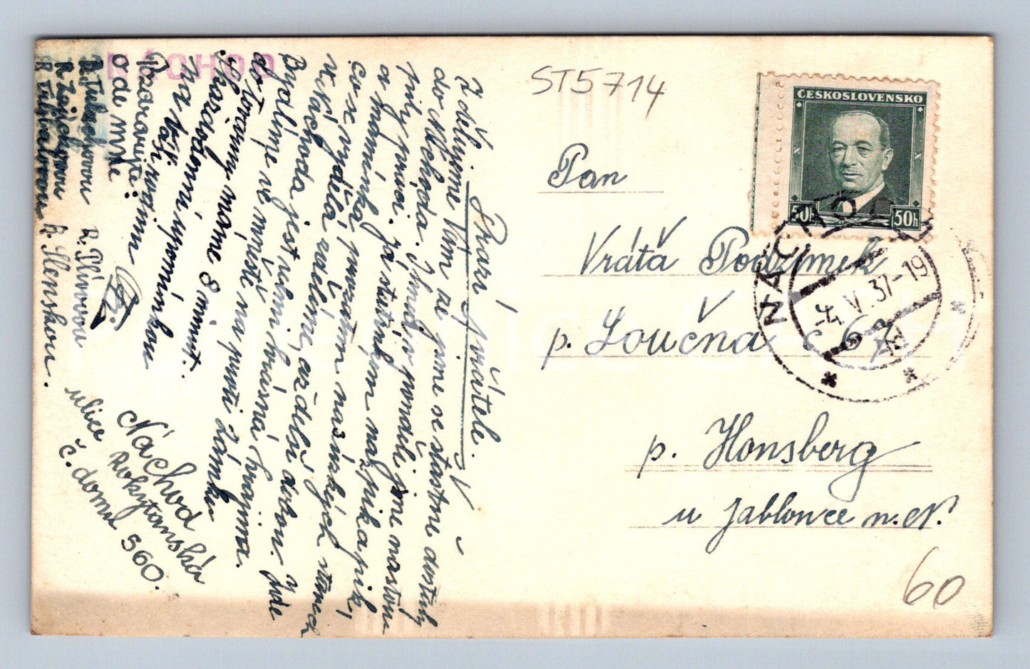 Postcard NÁCHOD (ST5714)