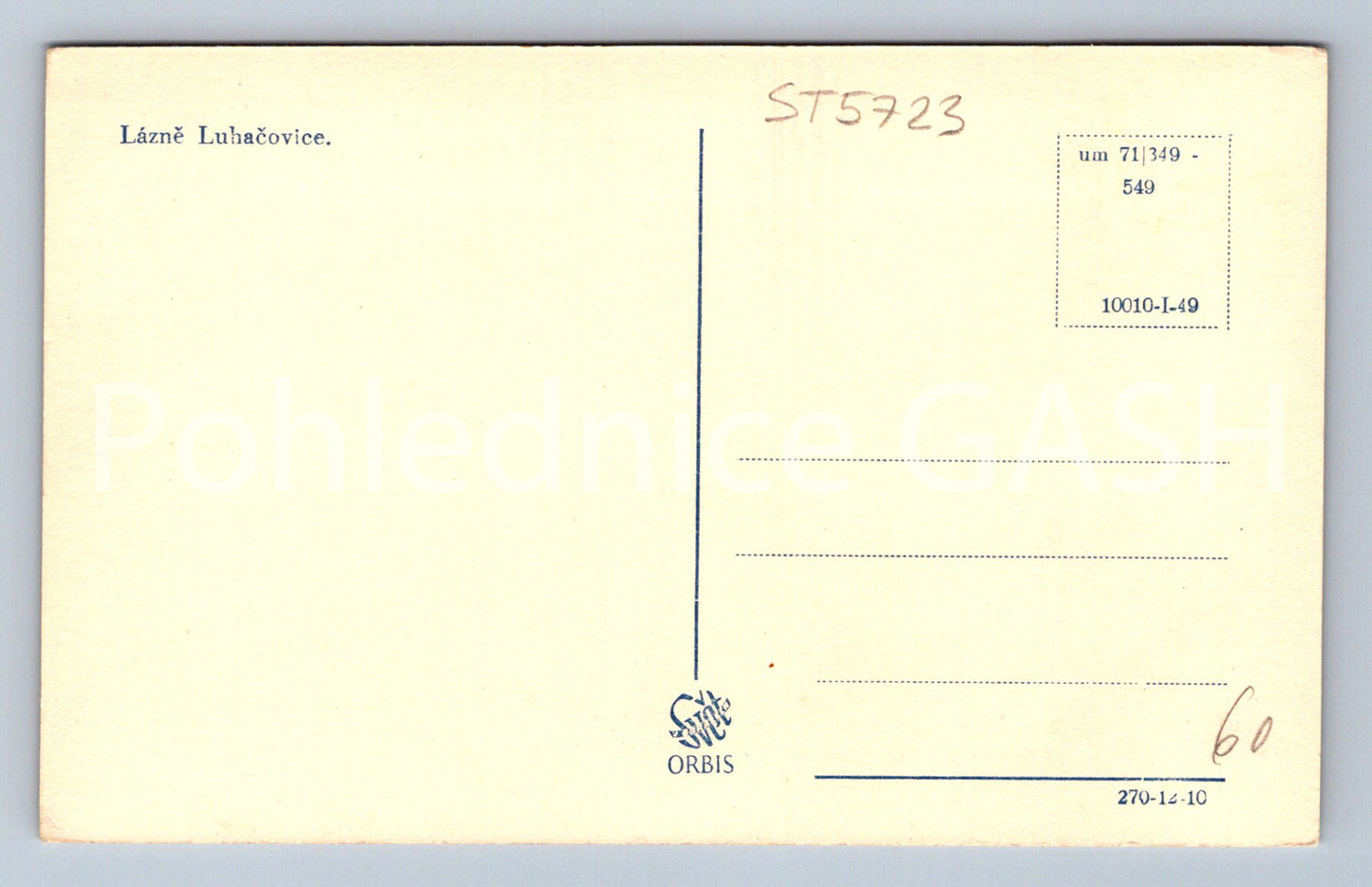 Postcard LÁZNĚ LUHAČOVICE (ST5723)