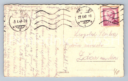 Postcard PRAGUE VIEW OF HRADČANY (ST5728)