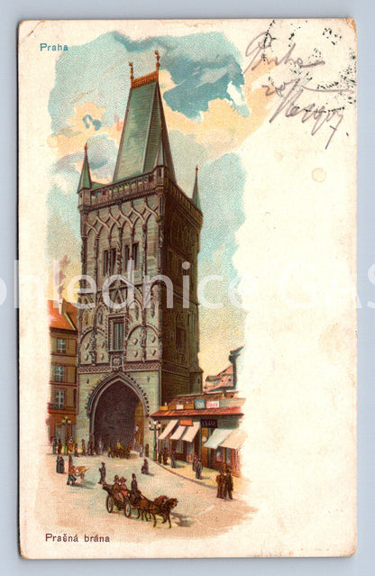 Postcard PRAGUE - POWDER GATE (ST5732)