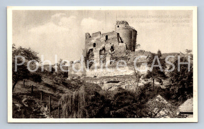 Postcard RUINS OF MICHALOVICE CASTLE NEAR MLADA BOLESLAVA (ST5747)