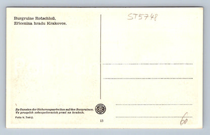 Postcard KRAKOW CASTLE RUINS (ST5748)