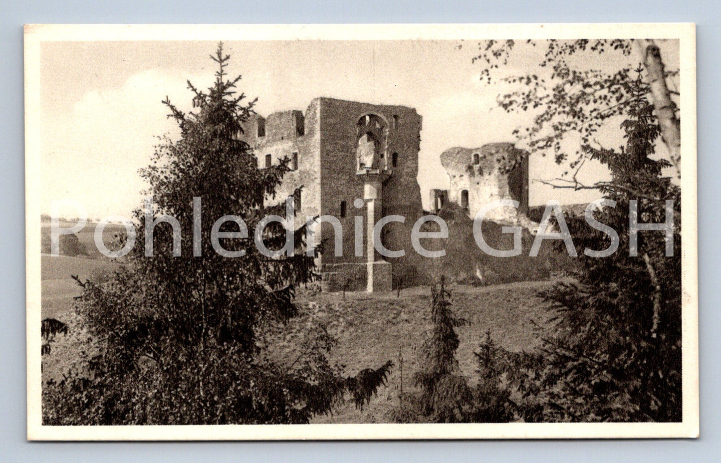 Postcard KRAKOW CASTLE RUINS (ST5748)
