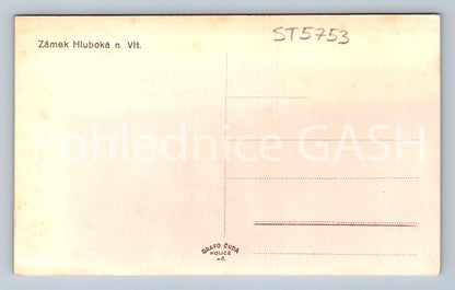 Postcard HLUBOKA NAD VLTAVOU CASTLE (ST5753)