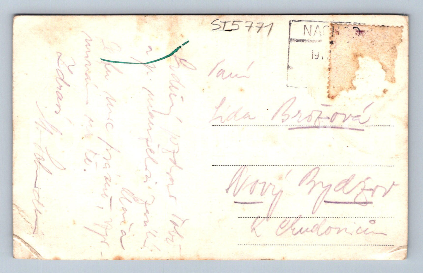 Postcard GREETINGS FROM NÁCHOD (ST5771)