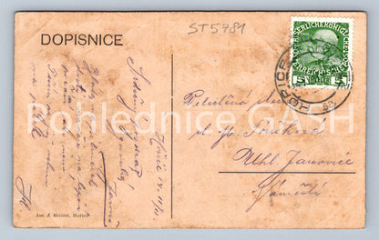 Postcard HOŘICE - ŽIŽKĚ MONUMENT (ST5781)