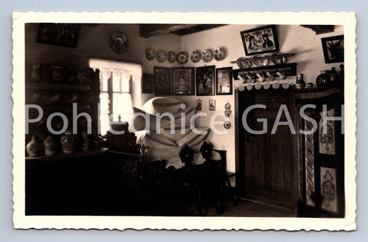 Postcard ROOM IN HOUSE NO. 273 IN MAŘATICE NEAR UH. HRADIŠTE (ST5783)