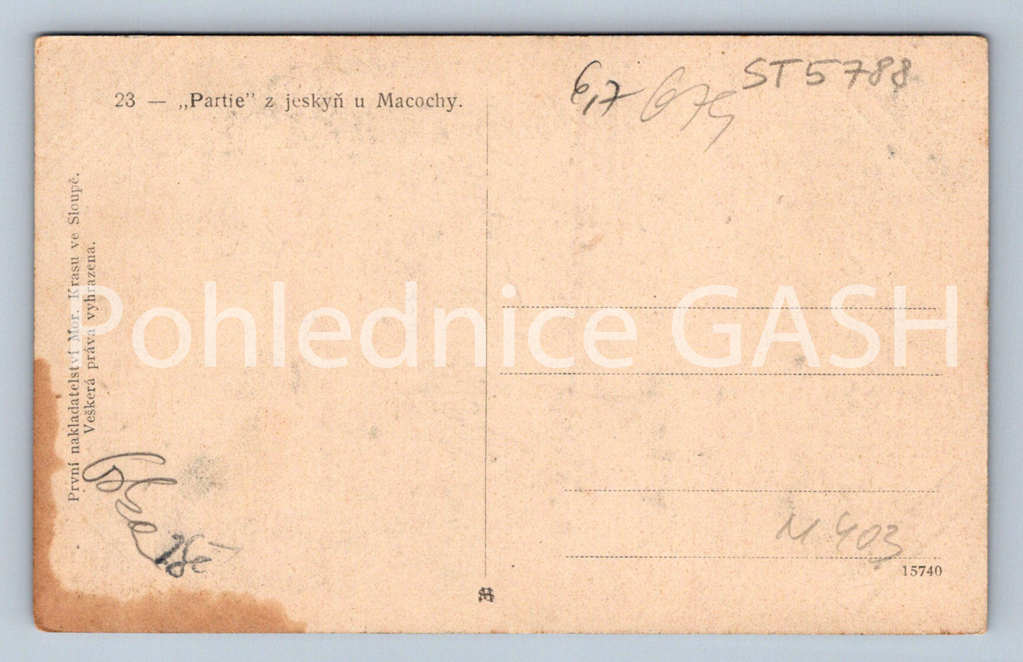 Postcard MACOCHA (ST5788)