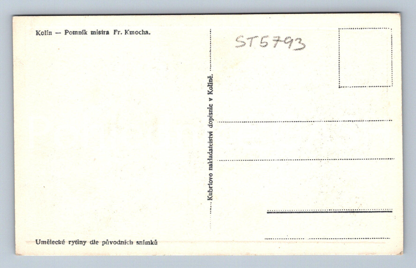 Postcard KOLIN (ST5793)