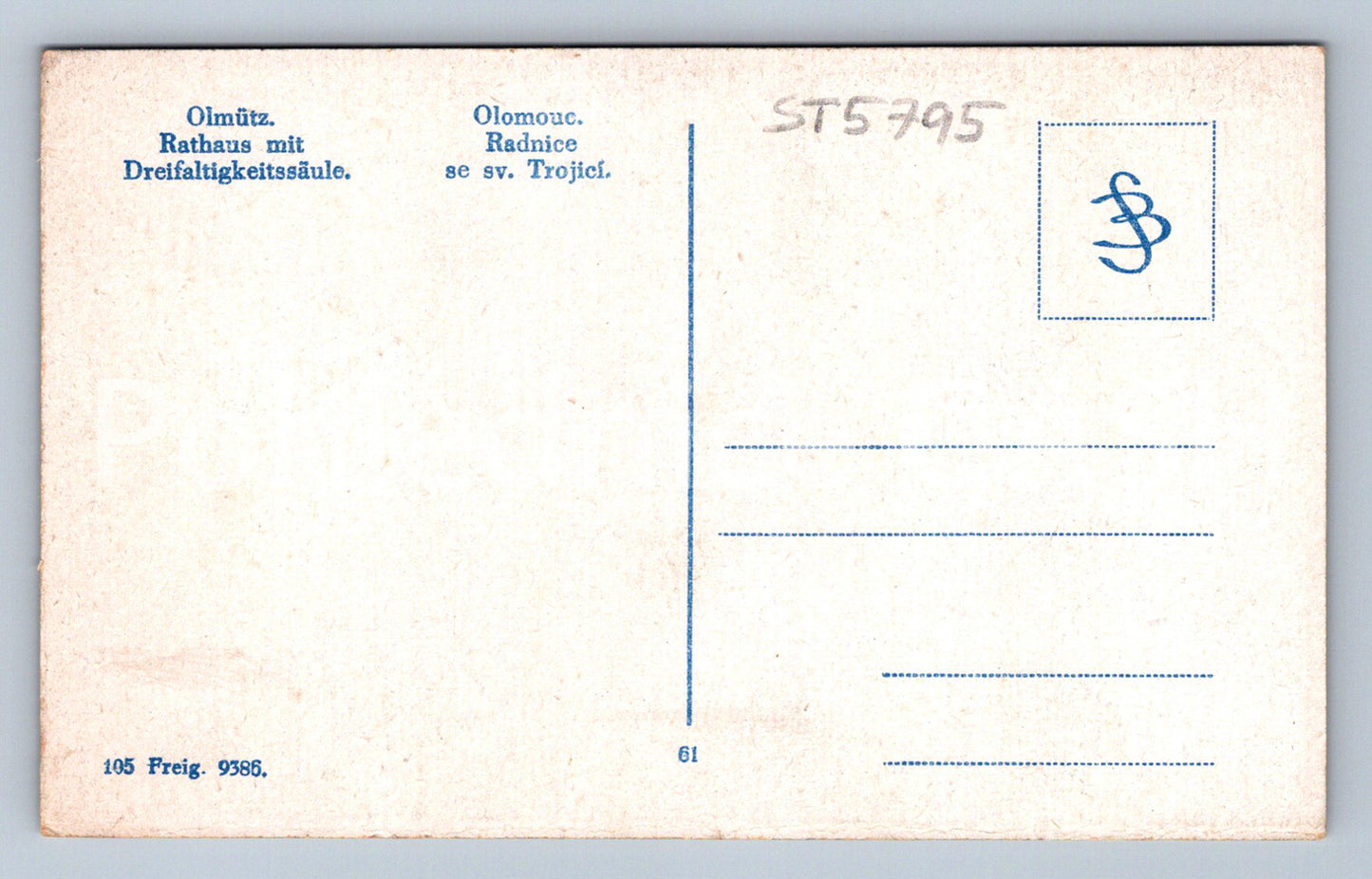 Postcard OLOMOUC - TOWN HALL WITH HOLY TRINITY (ST5795)