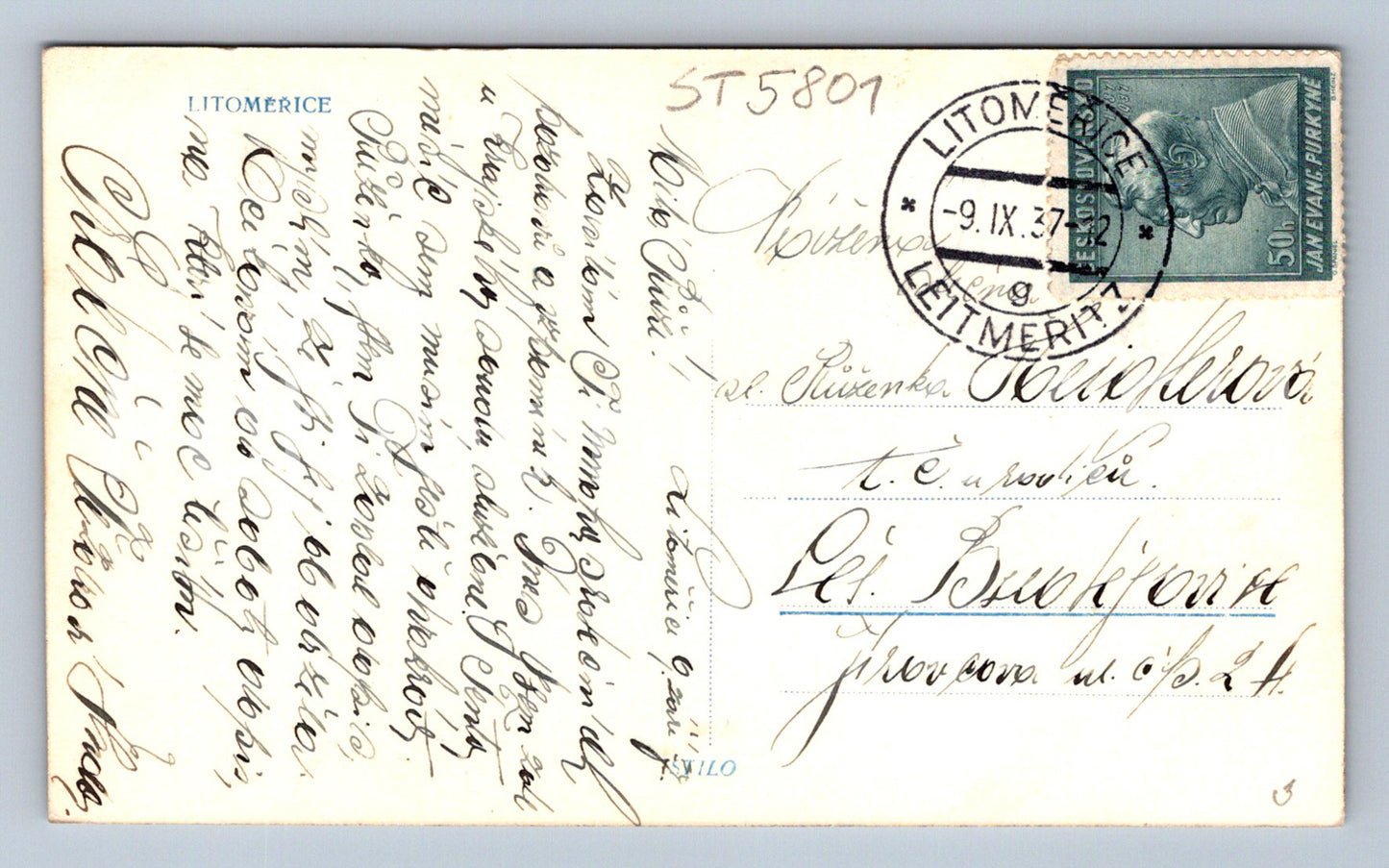 Postcard LITOMĚŘICE (ST5801)