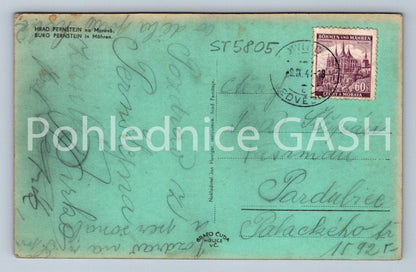 Postcard PERNŠTEJN CASTLE IN MORAVIA (ST5805)