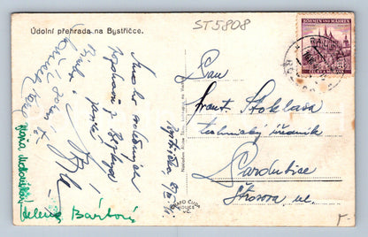 Postcard VALLEY OF THE BYSTŘIČCE DAM (ST5808)