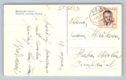 Postcard MARIANSKÉ LÁZNĚ (ST5823)