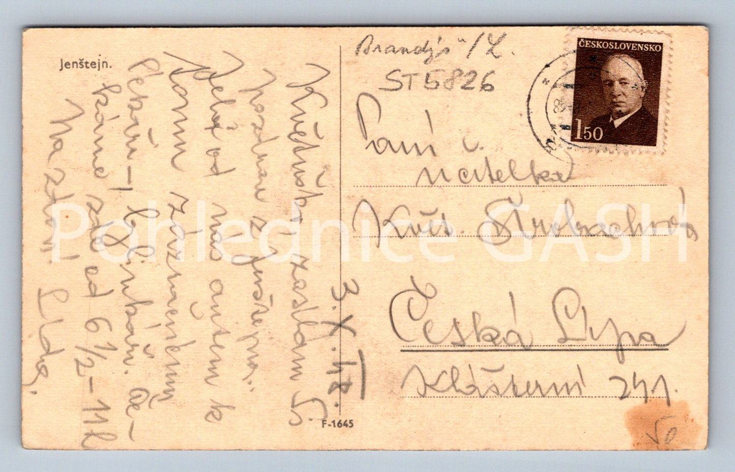 Postcard JENŠTEJN (ST5826)
