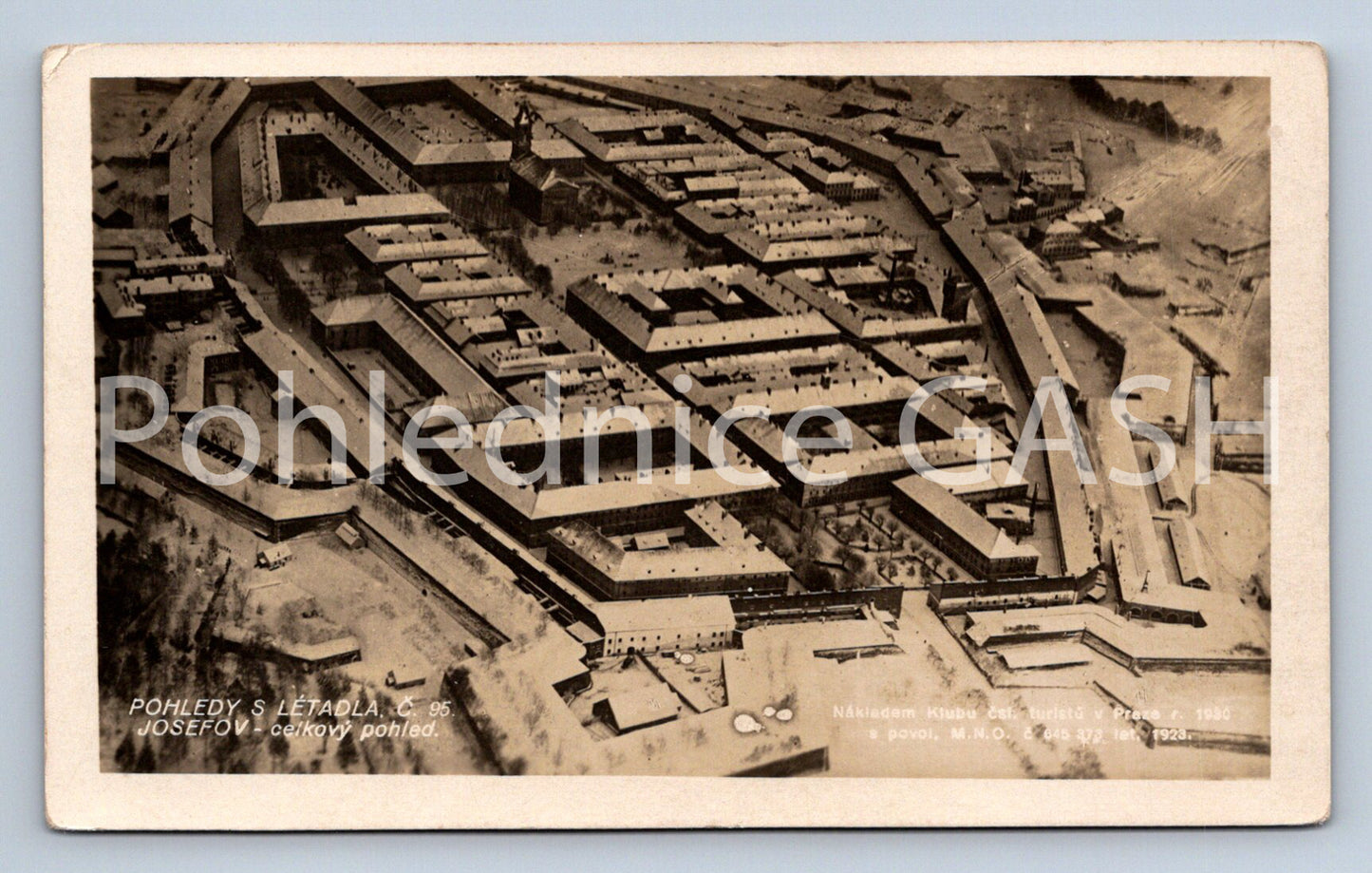 Postcard JOSEFOV - VIEWS FROM THE AIRPLANE (ST5827)