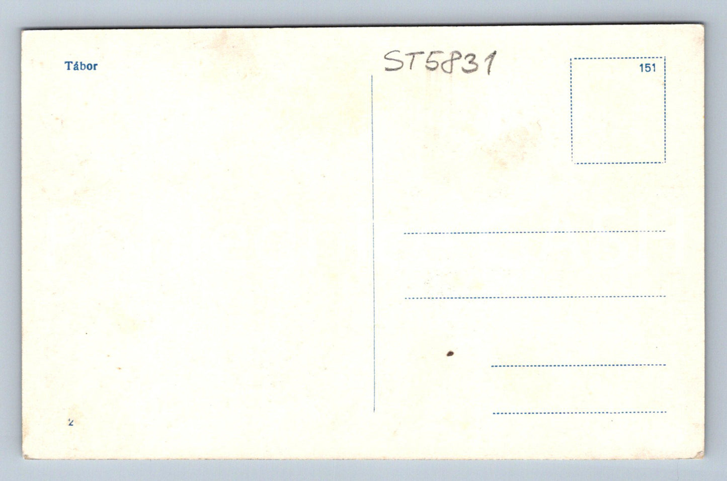 Postcard TÁBOR (ST5831)