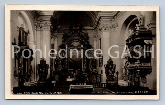 Postcard ST. JAN POD SKALKOU - PARISH CHURCH (ST5833)