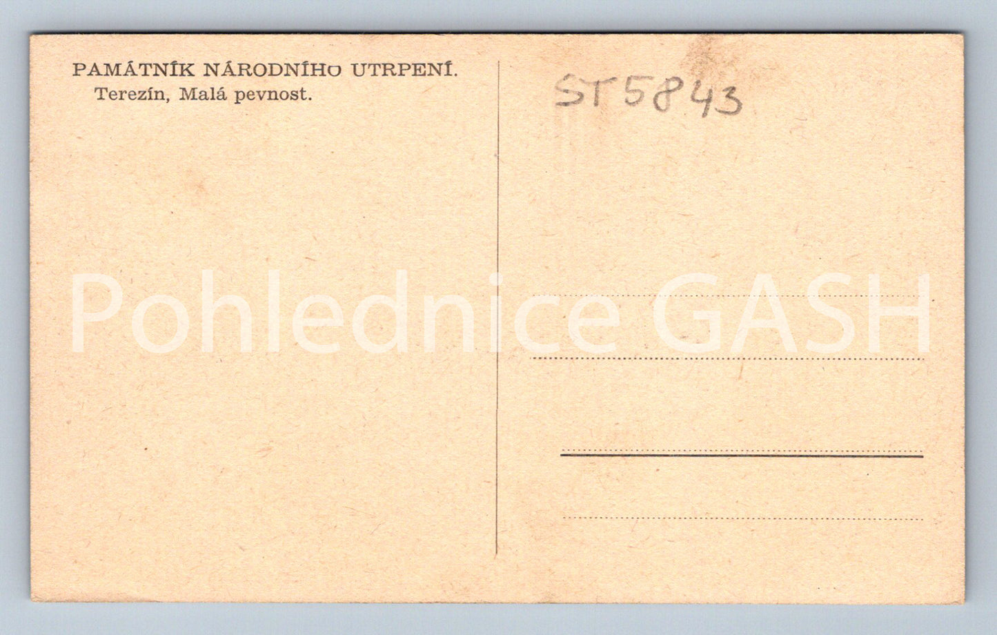 Postcard TEREZIN (ST5843)