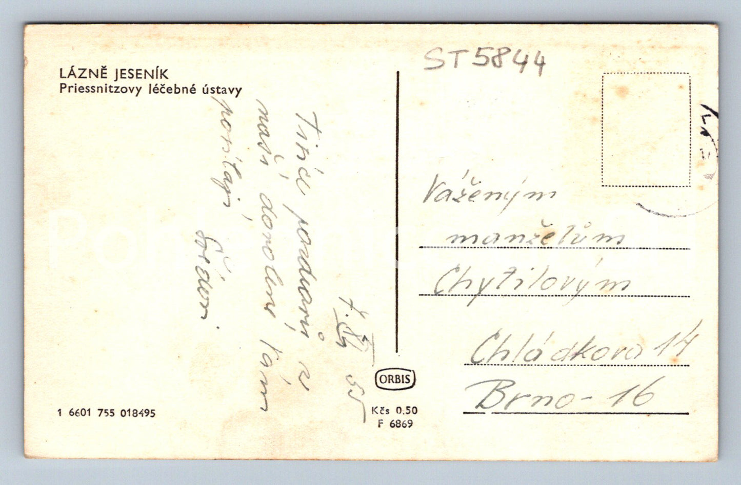 Postcard LÁZNĚ JESENÍK (ST5844)