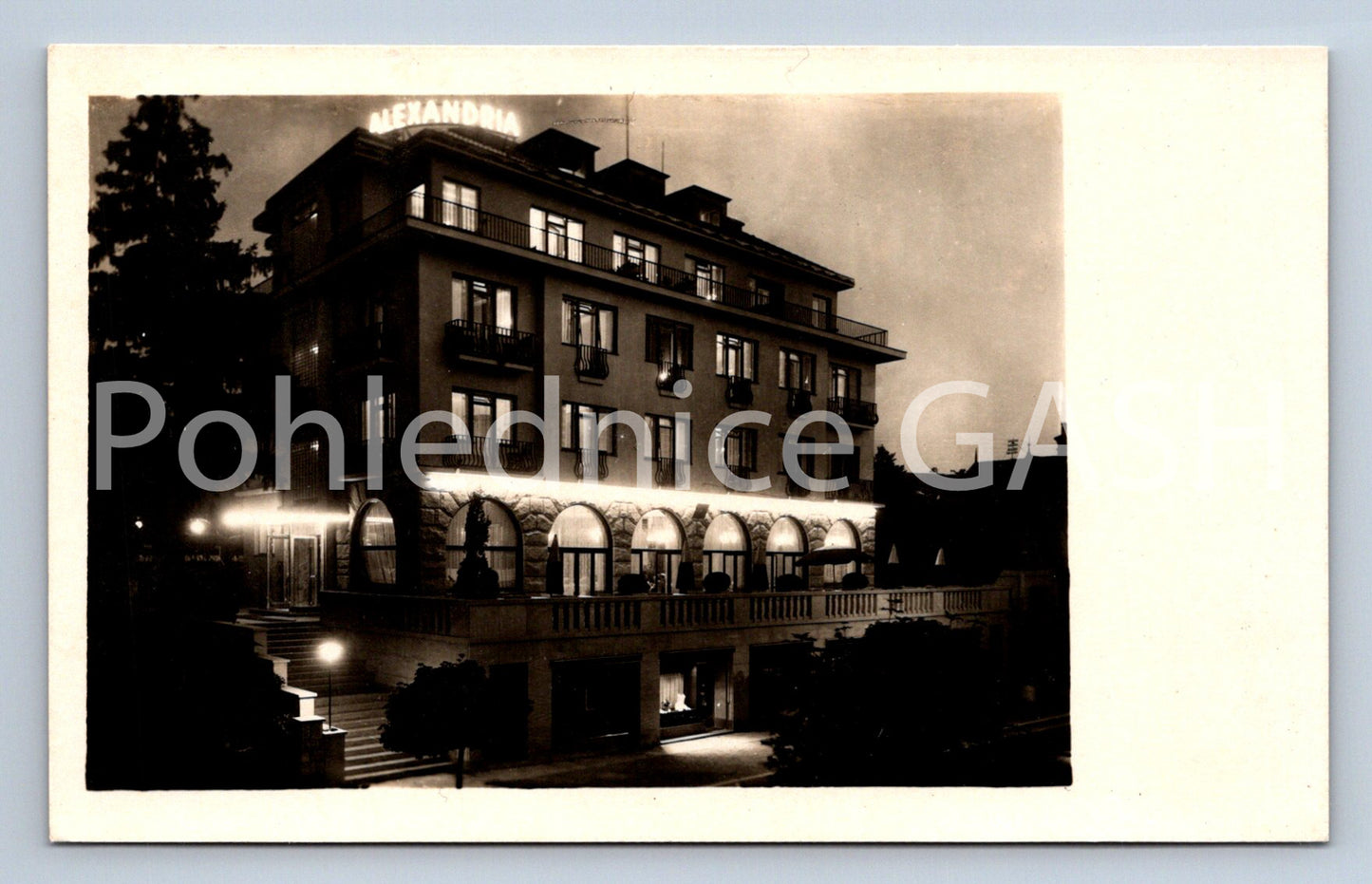 Postcard LÁZNĚ LUHAČOVICE - HOTEL ALEXANDRIA (ST5852)