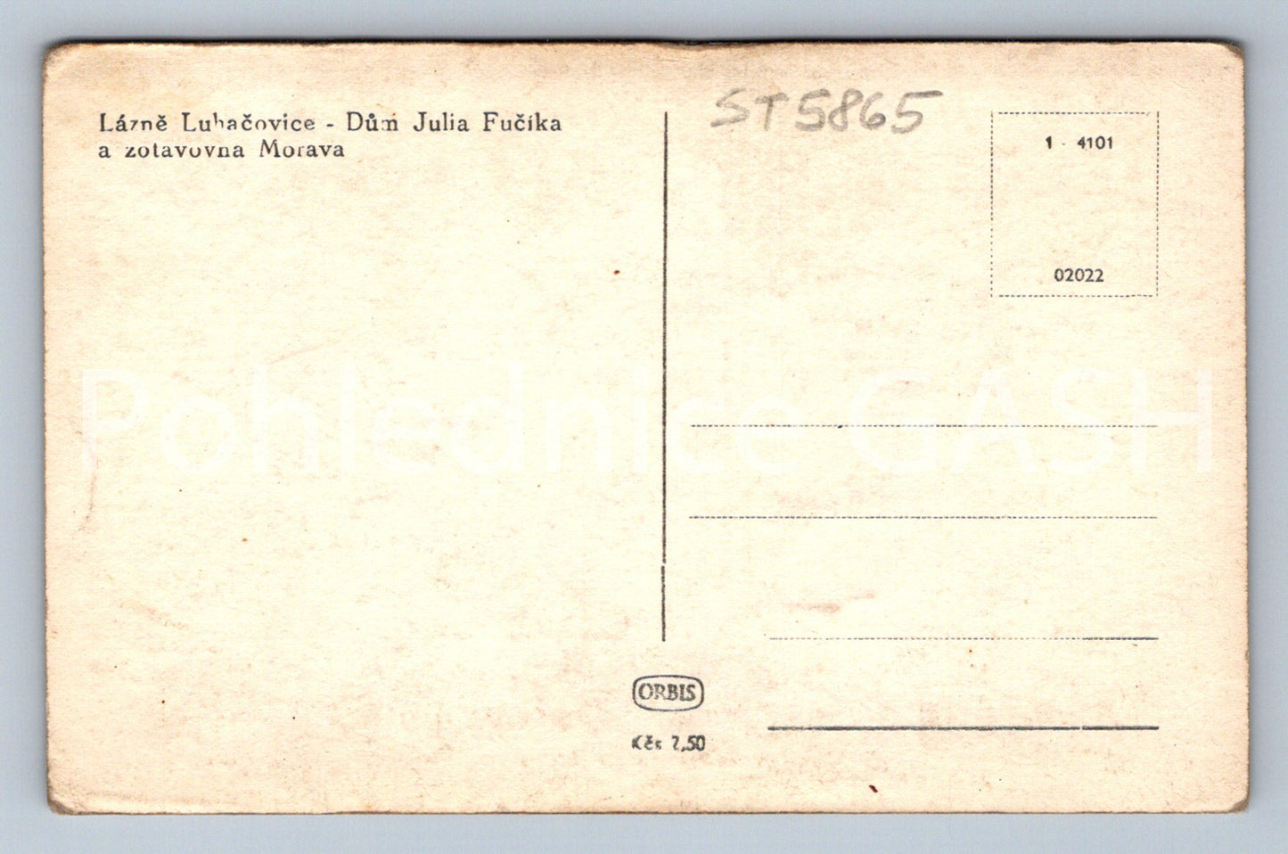 Postcard LÁZNĚ LUHAČOVICE (ST5865)