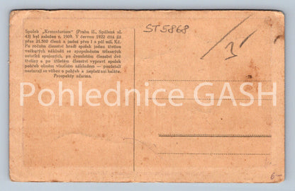 Postcard PRAGUE CREMATORIUM AT OLŠANSKY CEMETERY (ST5868)