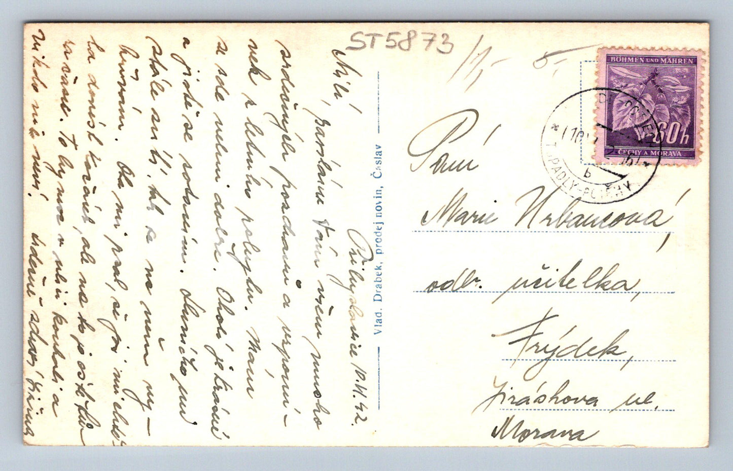 Postcard ČÁSLAV (ST5873)