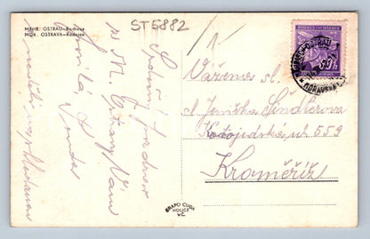 Postcard MORAVSKÁ OSTRAVA - TOWN HALL (ST5882)