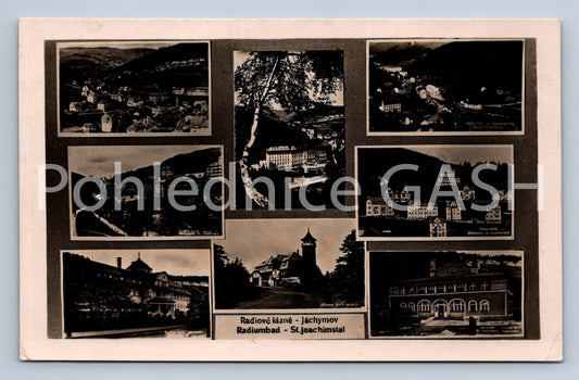 Postcard JÁCHYMOV - RADIO SPA - COLLAGE (ST5897)