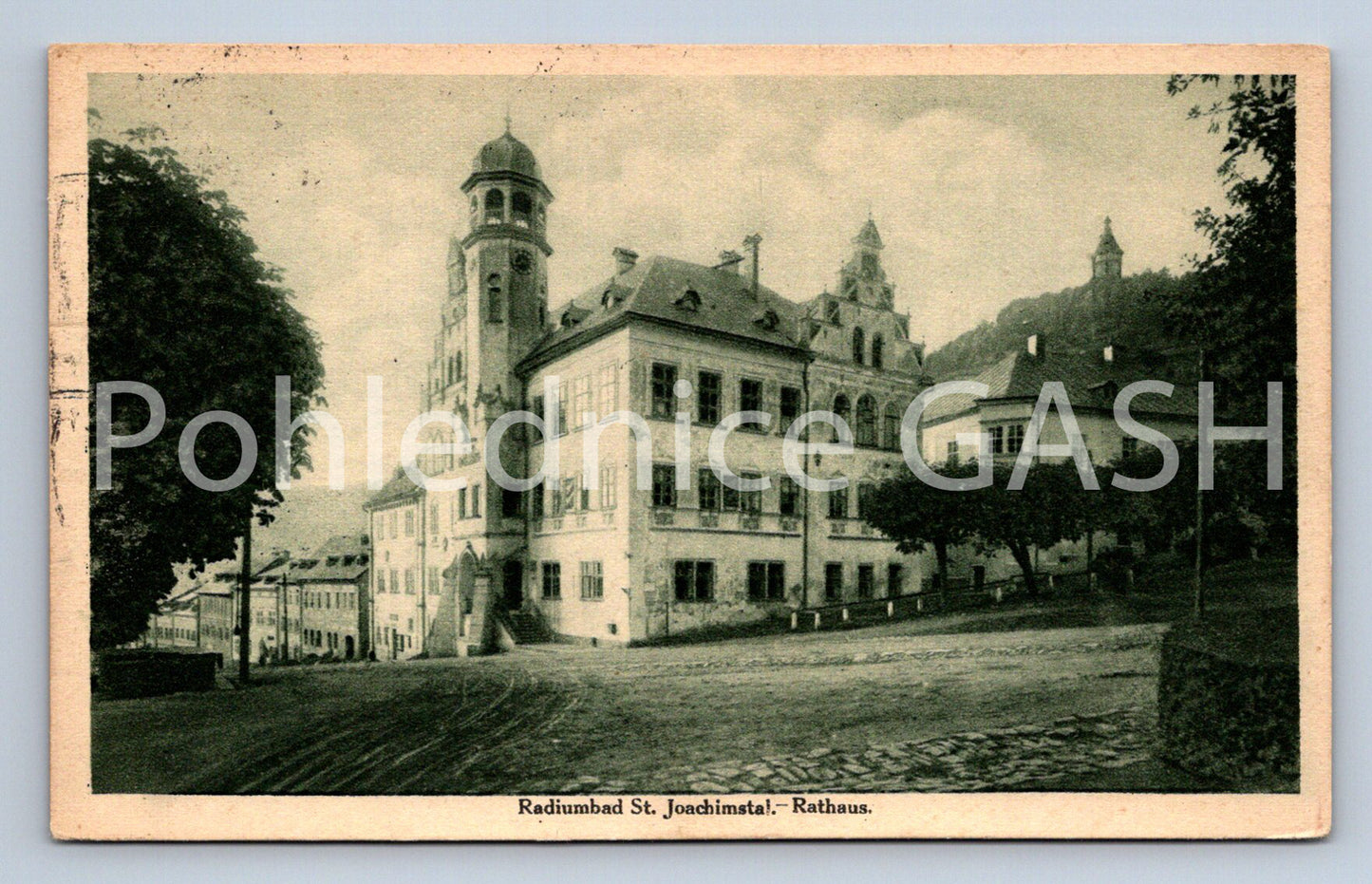 Postcard RATHAUS - RADIUMBAD ST. JOACHIMSTAL (ST5898)