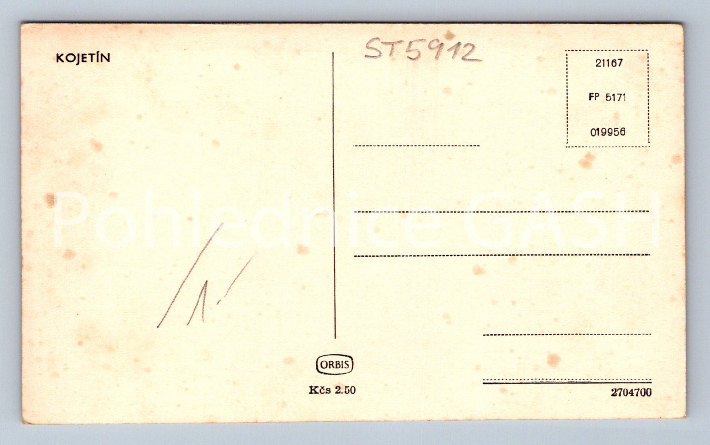 Postcard KOJETÍN (ST5912)