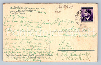 Pohlednice MALÉ SVATOŇOVICE V ZIMĚ (ST5928)