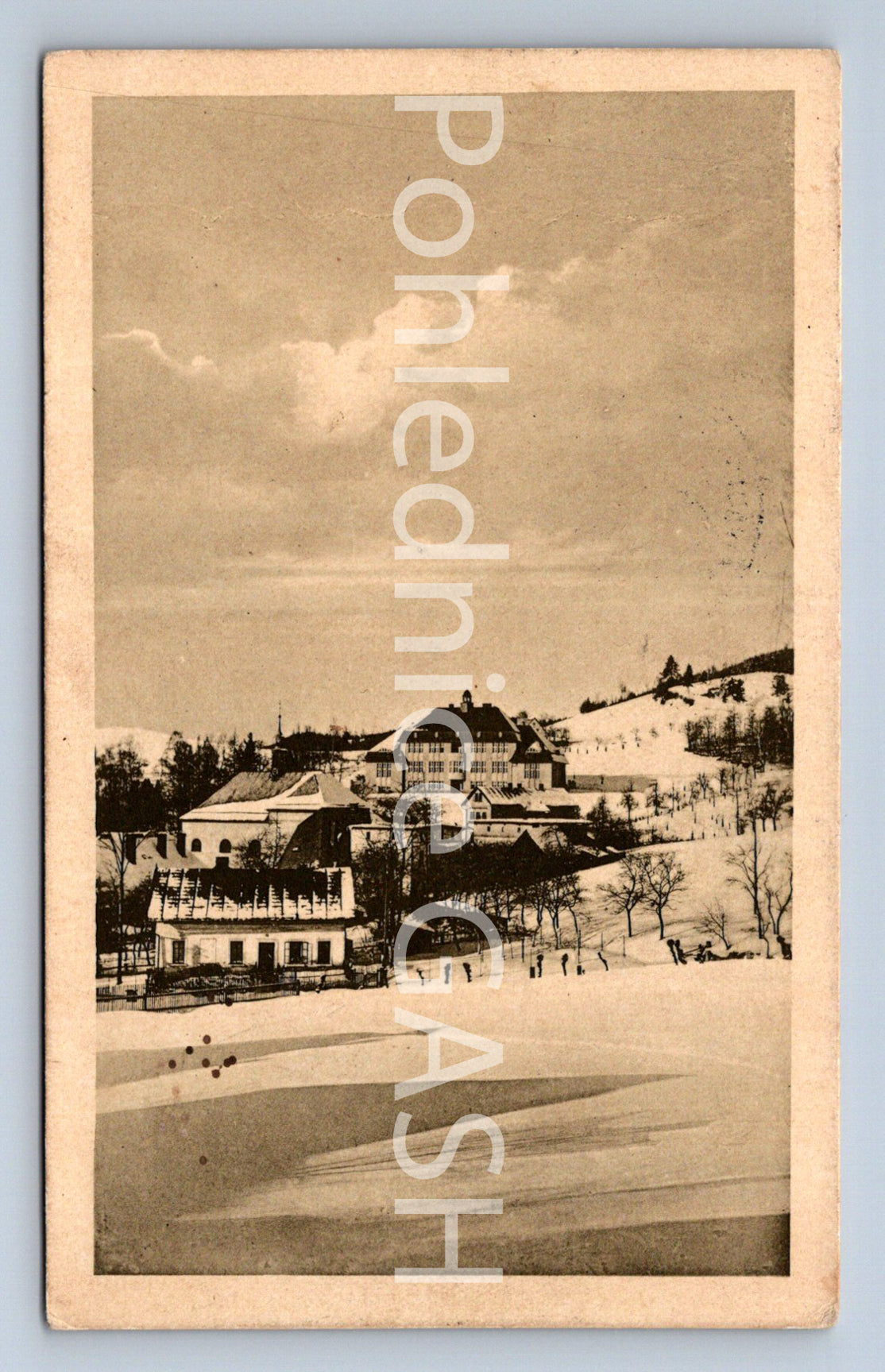 Pohlednice MALÉ SVATOŇOVICE V ZIMĚ (ST5928)