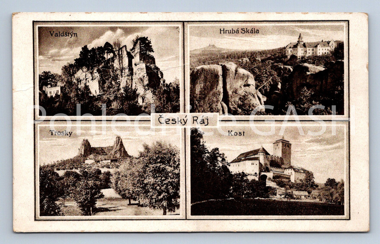 Postcard BOHEMIAN PARADISE - COLLAGE (ST5932)