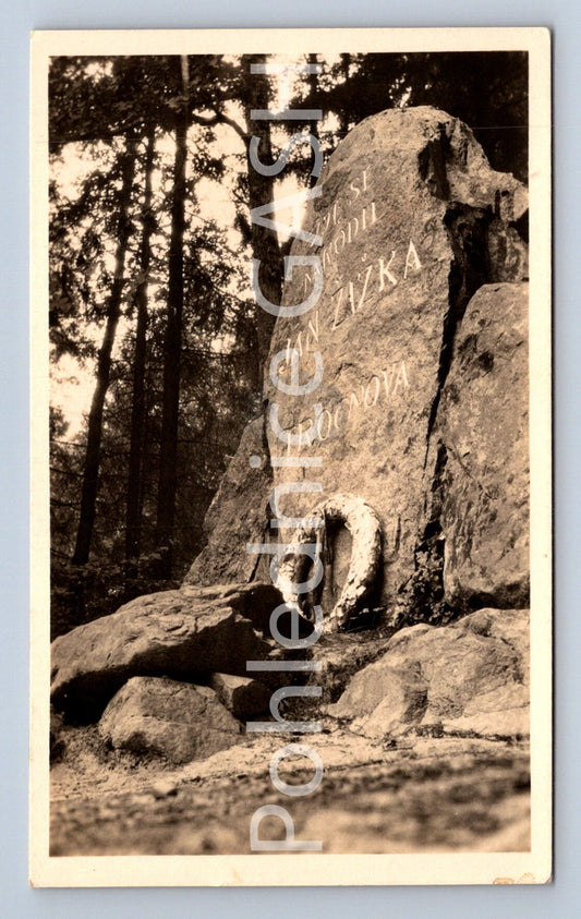 Postcard MONUMENT TO JAN ŽIŽKA OF TROCNOV IN TROCNOV (ST5936)