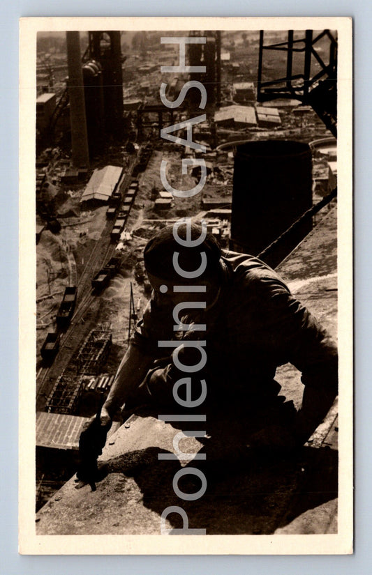 Postcard of the NEW KLEMENT GOTTWALD Smelter in KUNČICE (ST5937)