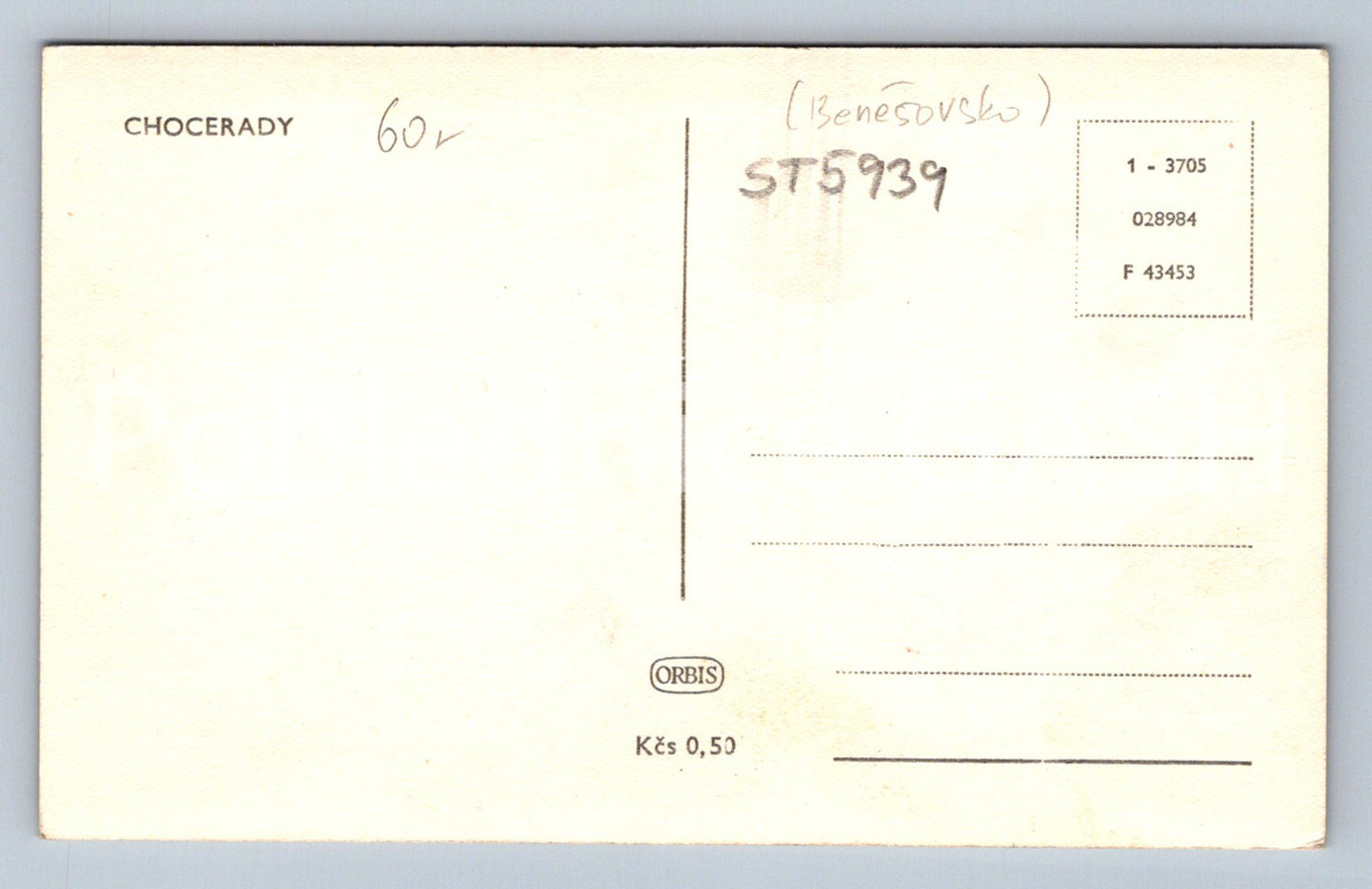 Postcard CHOCERADY (ST5939)