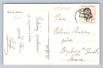 Postcard MIMOŇ - RALSK (ST5941)