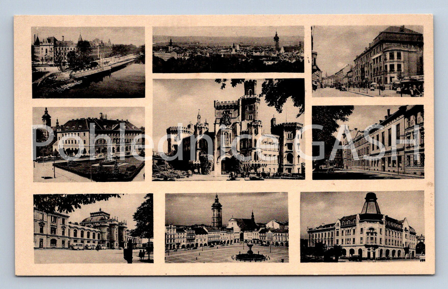 Postcard ČESKÉ BUDĚJOVICE - COLLAGE (ST5943)