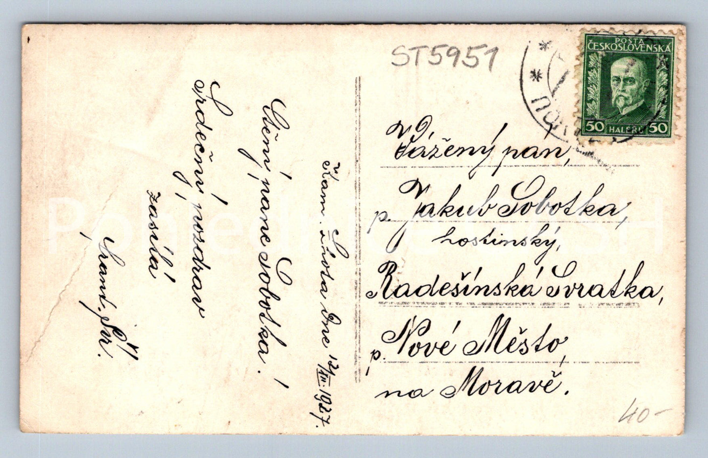 Postcard LEDEČ NAD SÁZAVOU (ST5951)