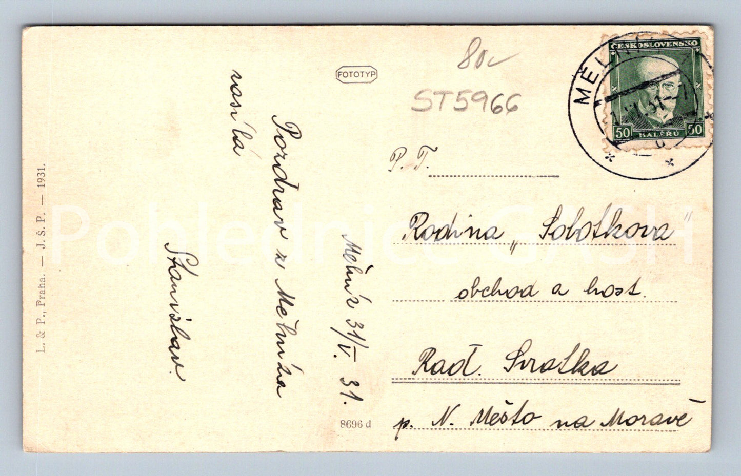 Postcard MILLER (ST5966)
